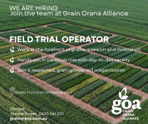 Position vacant: Field Trial Operator